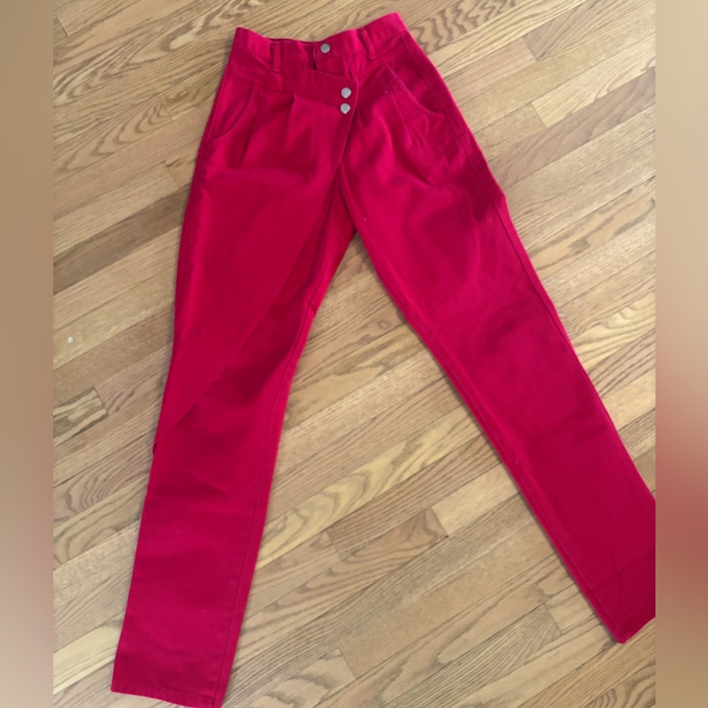 red vintage Stoney River jeans 7/8 (26)